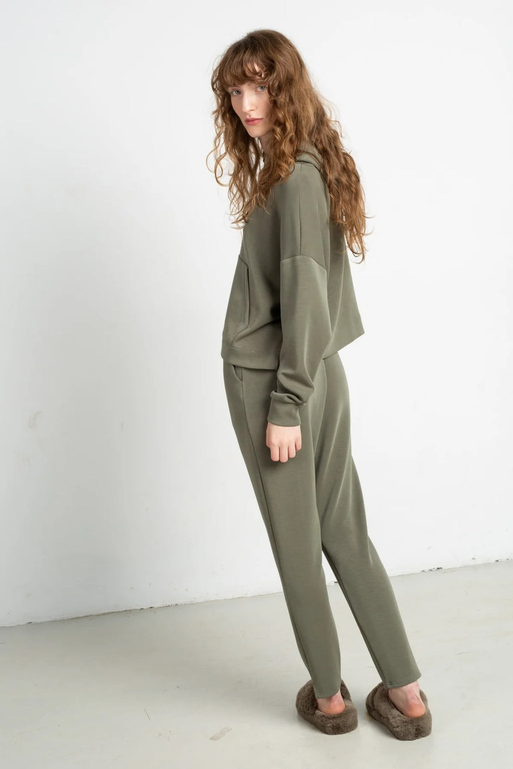 SPODNIE DRESOWE ALNAR Green - MODAL