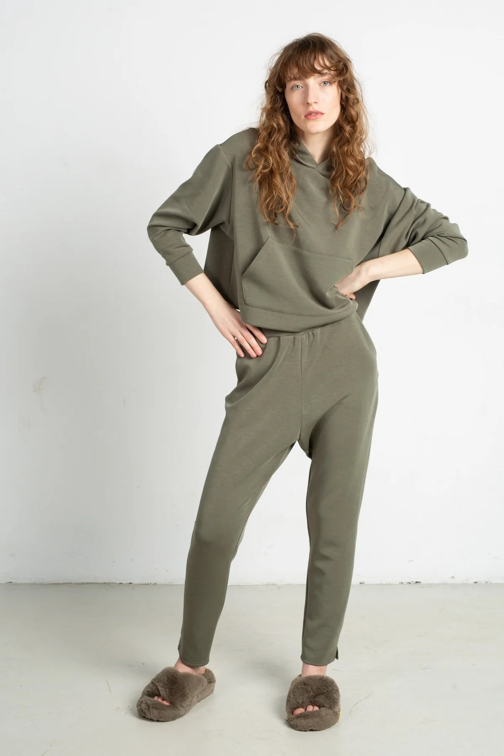 SPODNIE DRESOWE ALNAR Green - MODAL