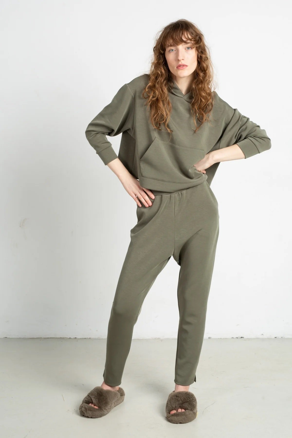 SPODNIE DRESOWE ALNAR Green - MODAL