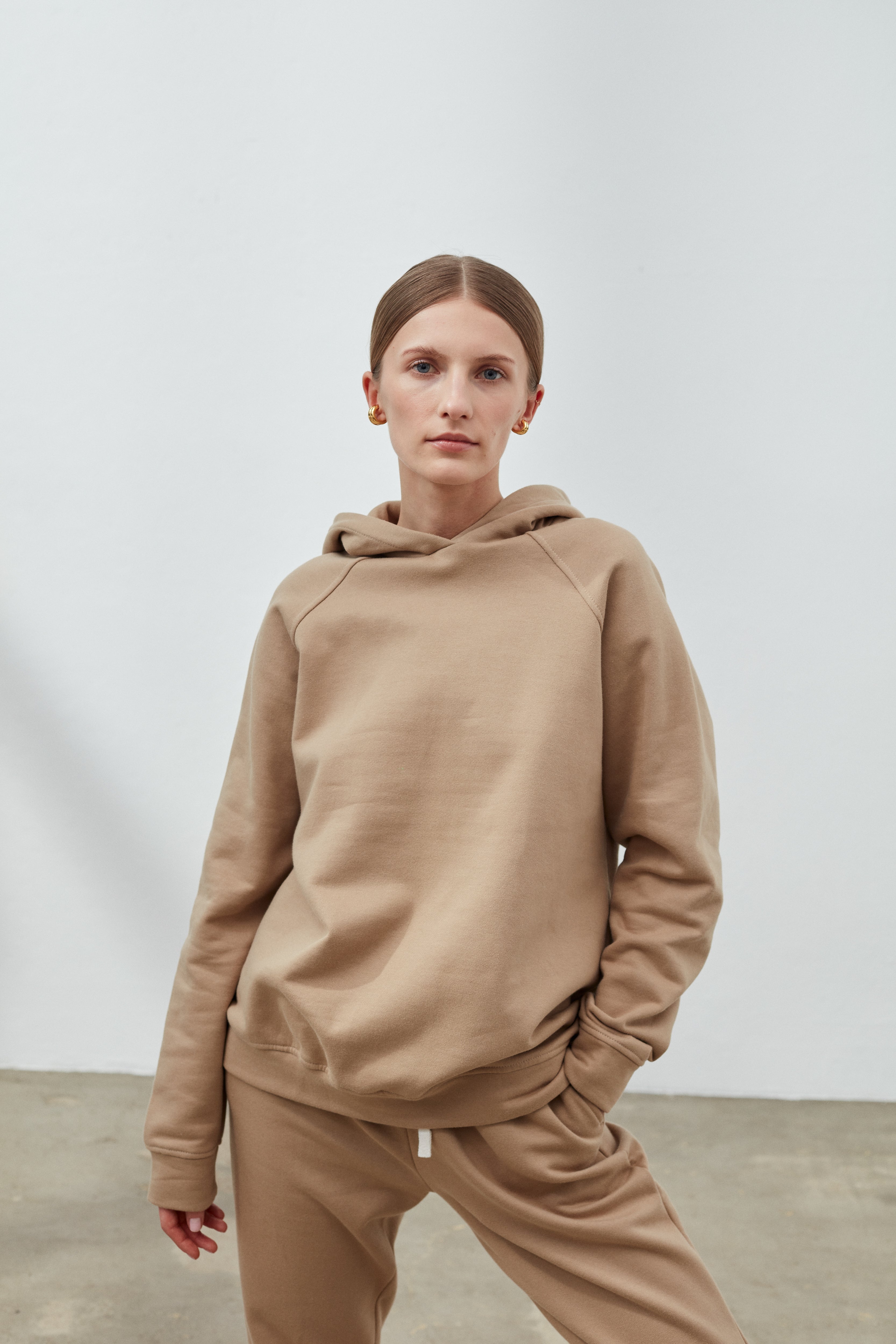 BLUZA MOLEN BEŻOWA - BAWEŁNA ORGANICZNA