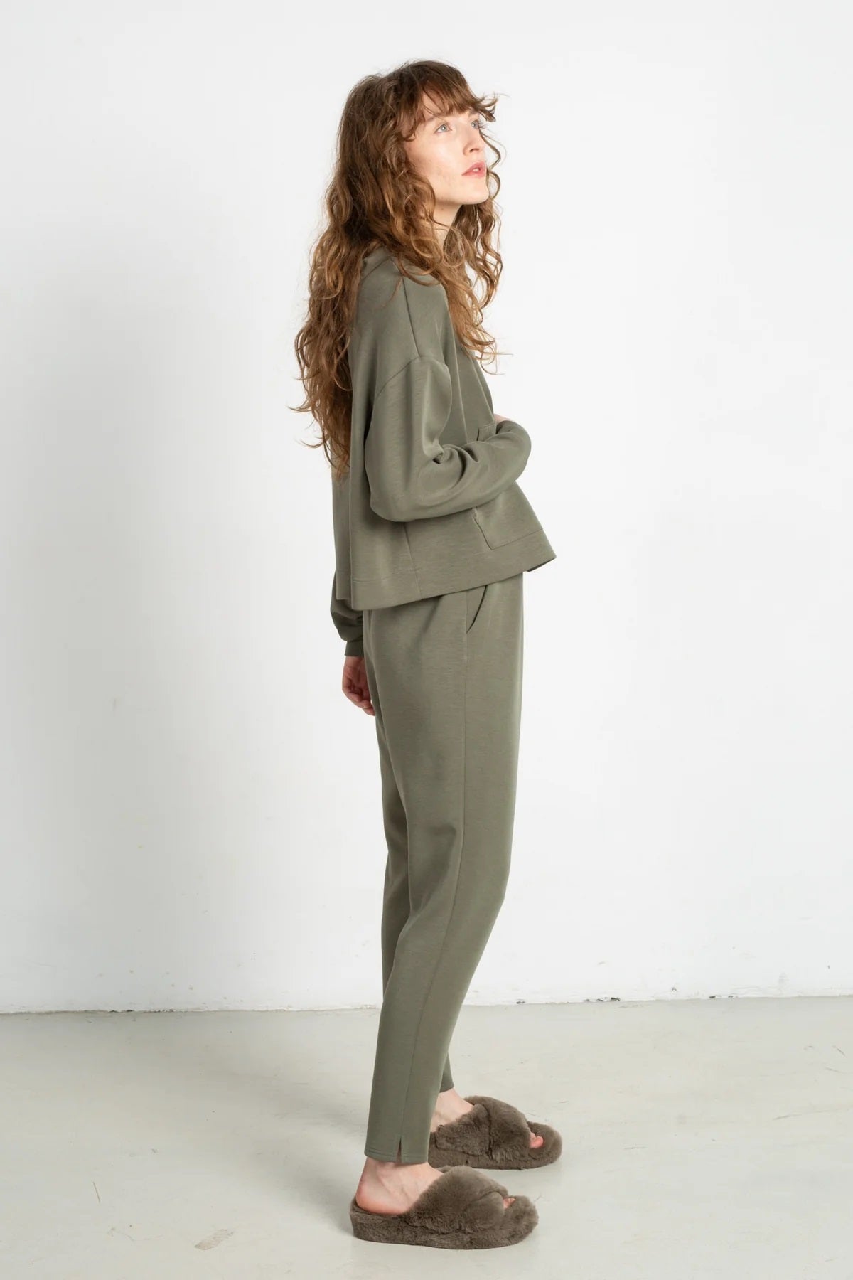 SPODNIE DRESOWE ALNAR Green - MODAL