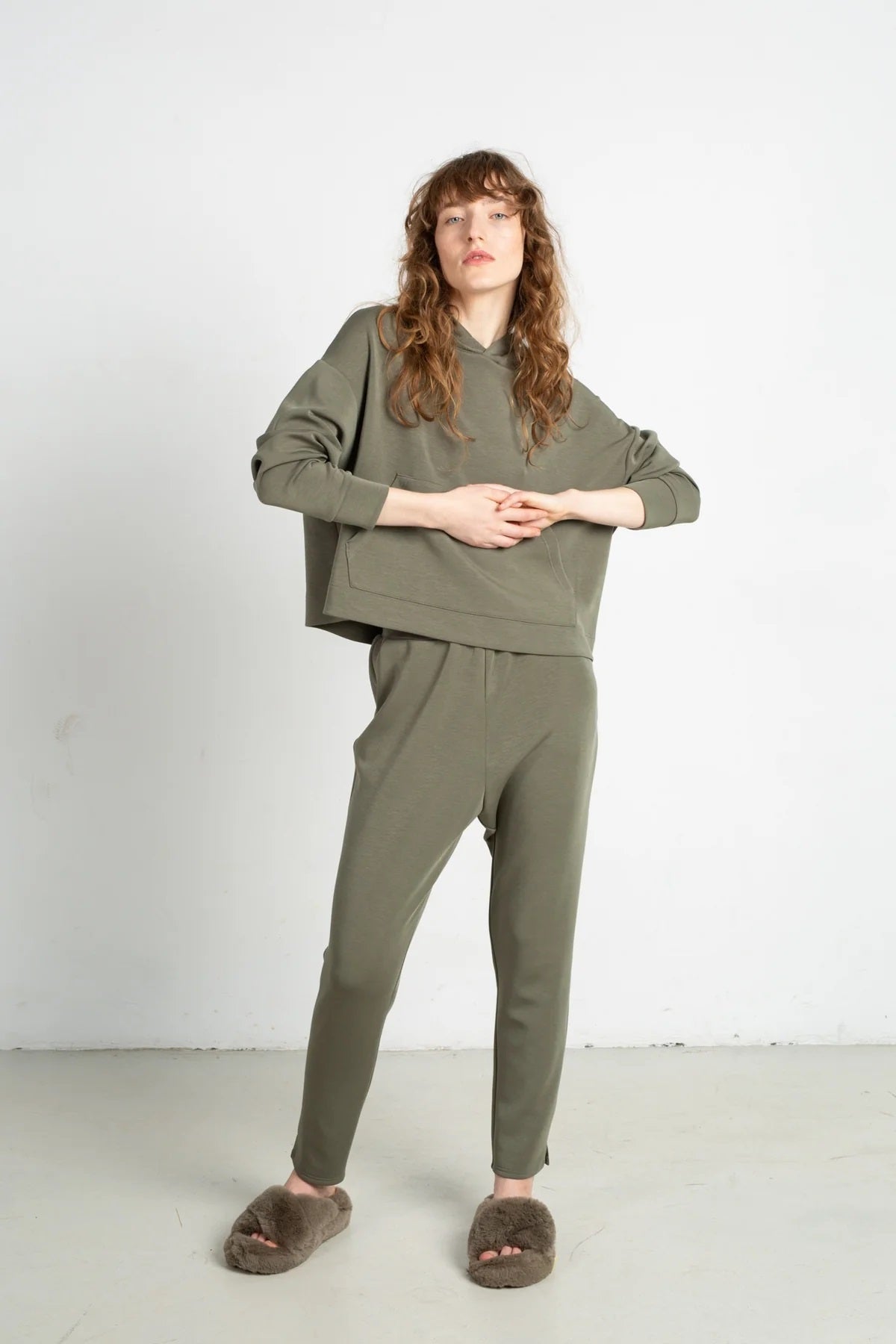 SPODNIE DRESOWE ALNAR Green - MODAL