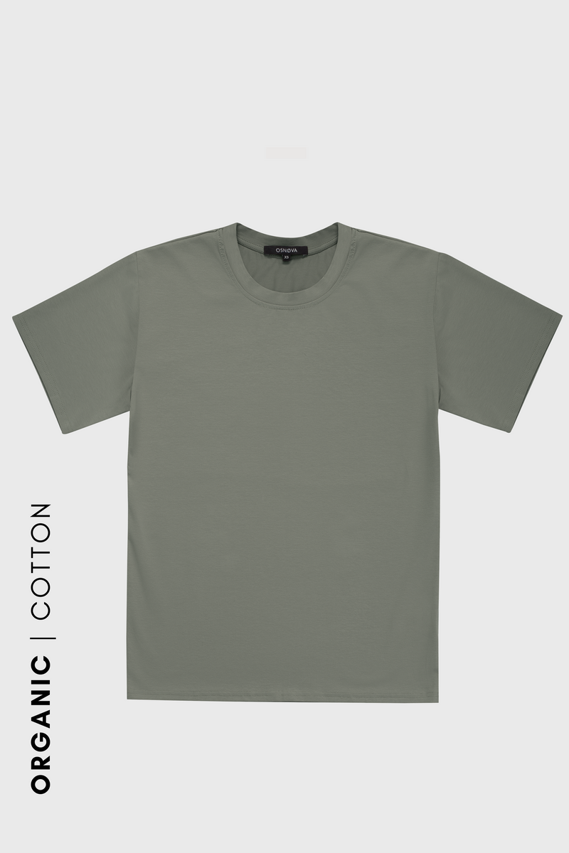t-shirt Vang khaki - bawełna organiczna