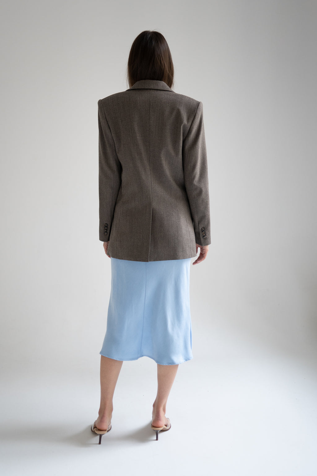 MARYNARKA HERRINGBONE WOOL MIX