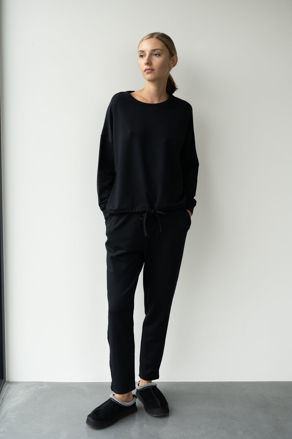 SPODNIE DRESOWE ALNAR BLACK - MODAL