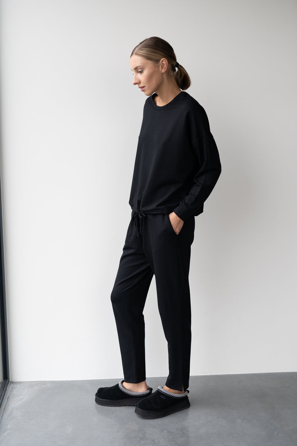 SPODNIE DRESOWE ALNAR BLACK - MODAL