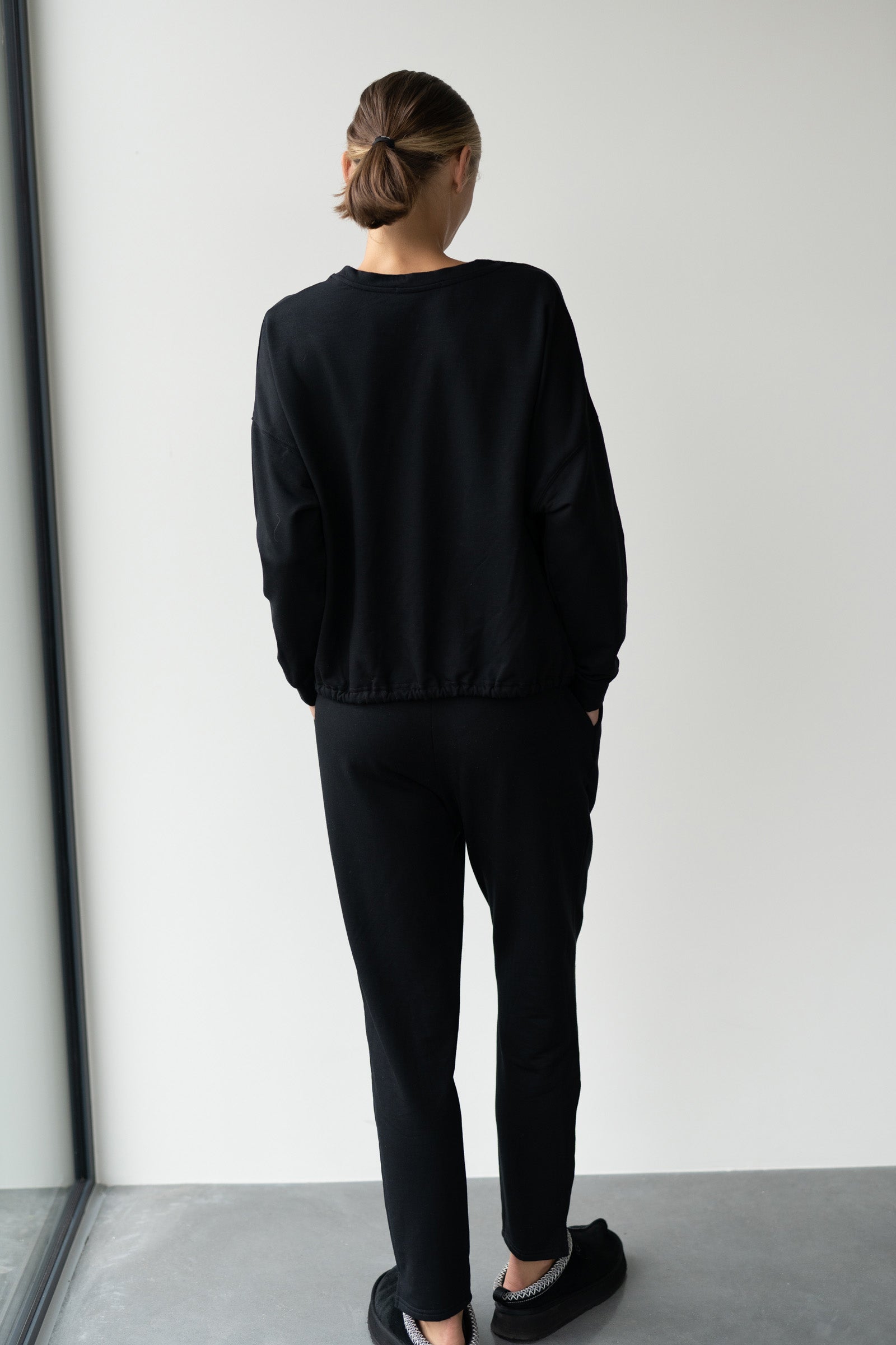 SPODNIE DRESOWE ALNAR BLACK - MODAL