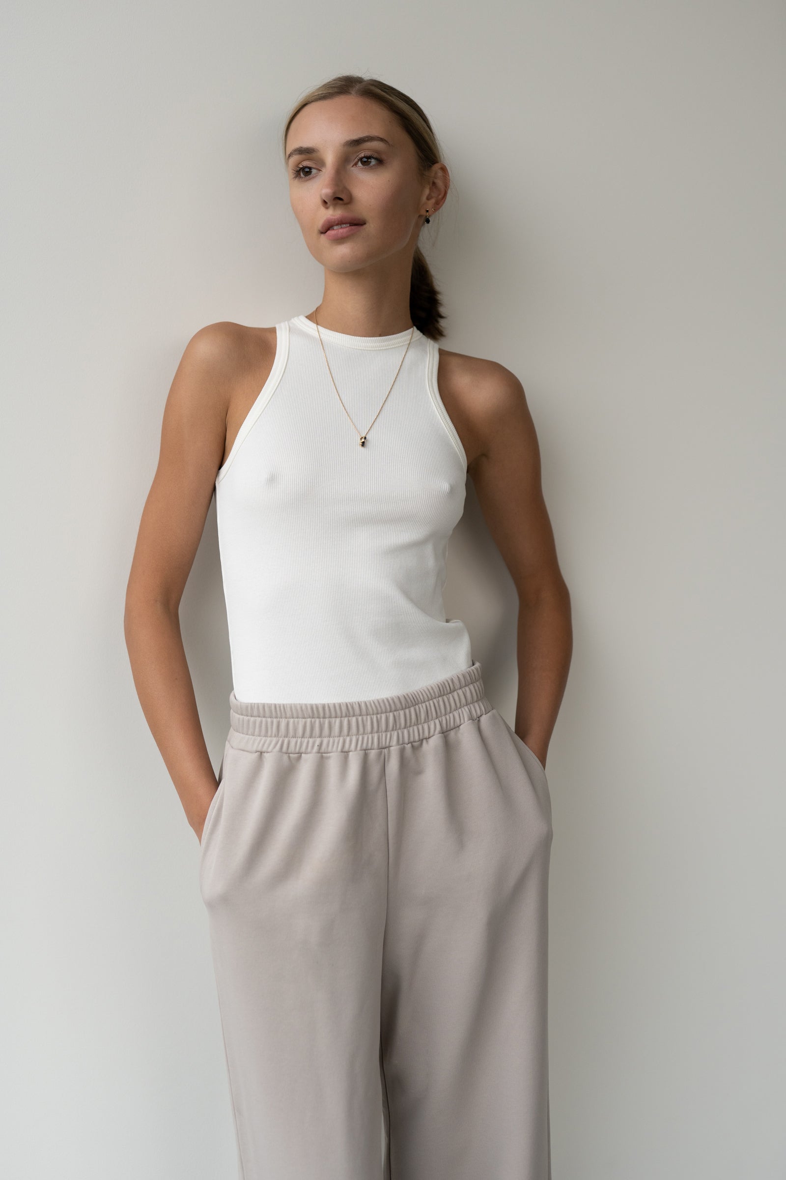 SPODNIE DRESOWE LUZA LIGHT GREY
