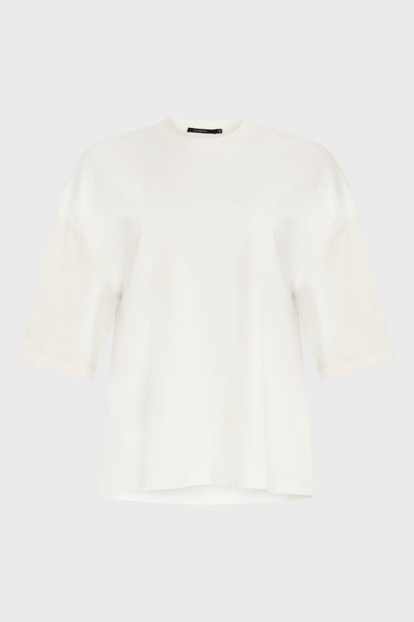 T-shirt OTAKI midi white