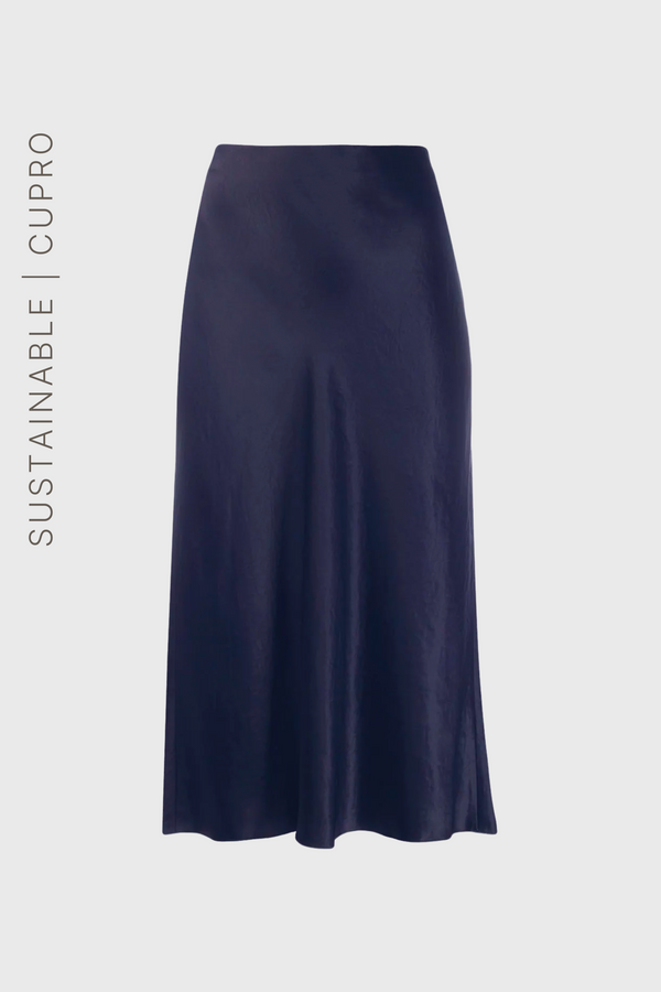 SPÓDNICA SLIP SKIRT SIA GRANAT - CUPRO