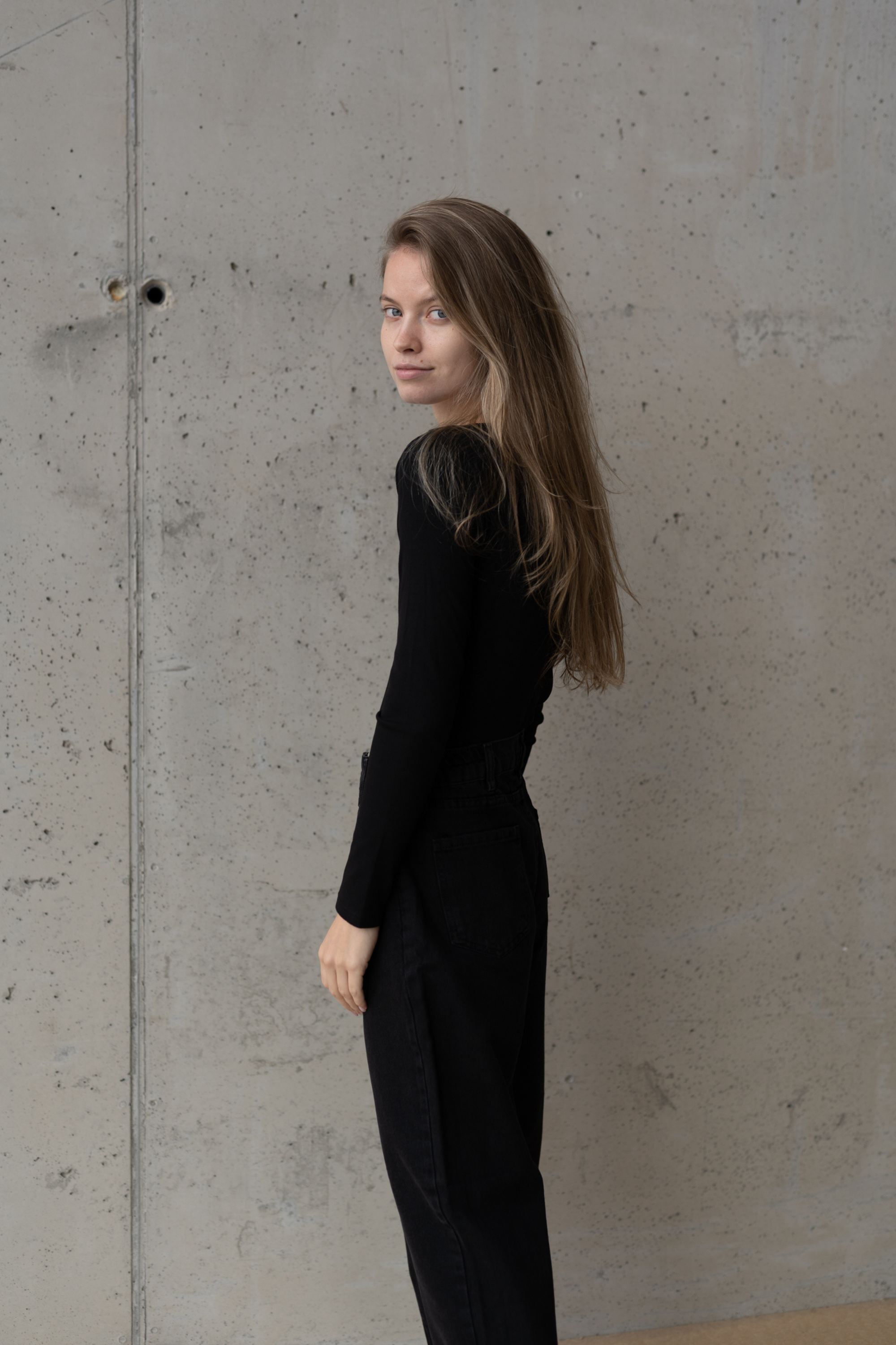 BODY VESSA BLACK - BAWEŁNA ORGANICZNA
