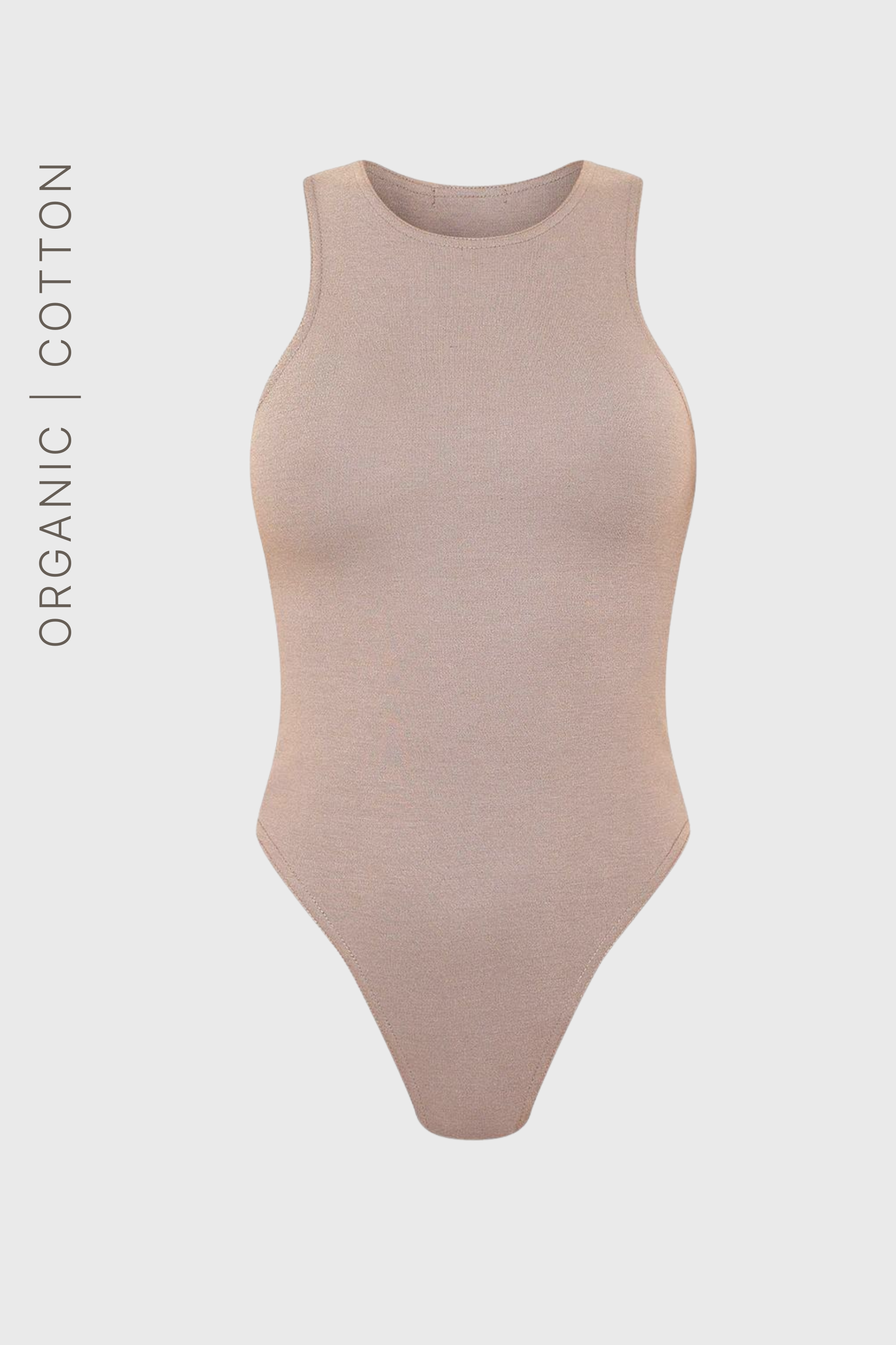 BODY HALTER BEŻ - BAWEŁNA ORGANICZNA