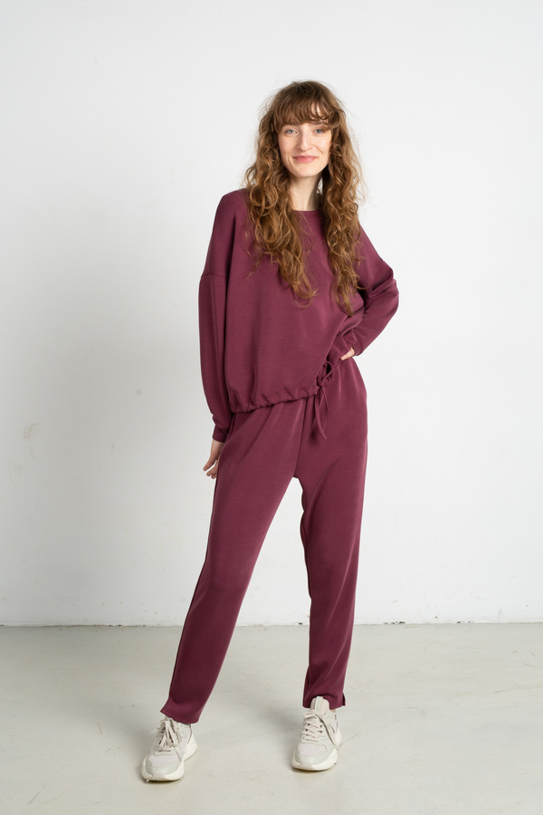 SPODNIE DRESOWE ALNAR RED - MODAL