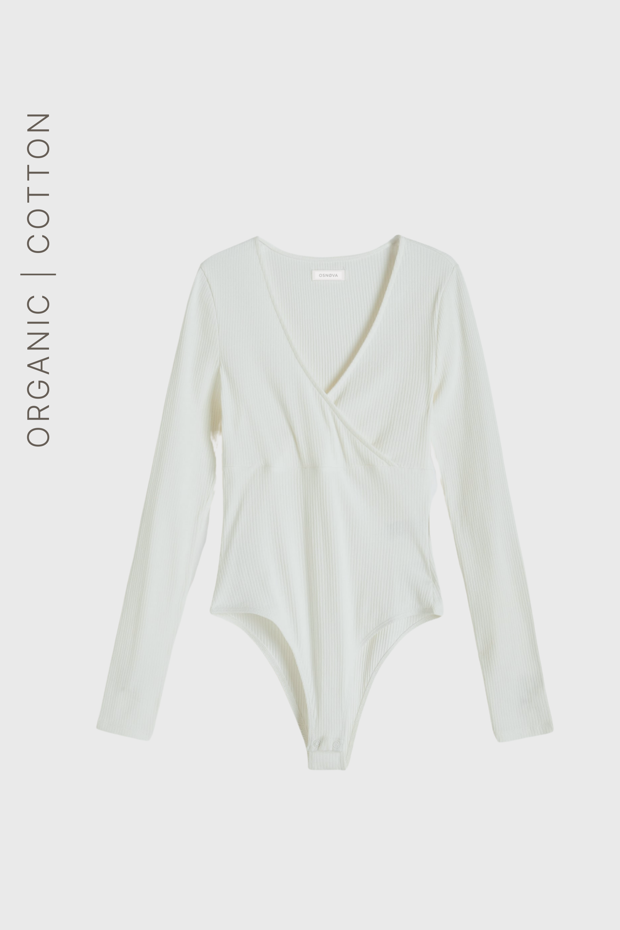 BODY VESSA OFF WHITE - BAWEŁNA ORGANICZNA